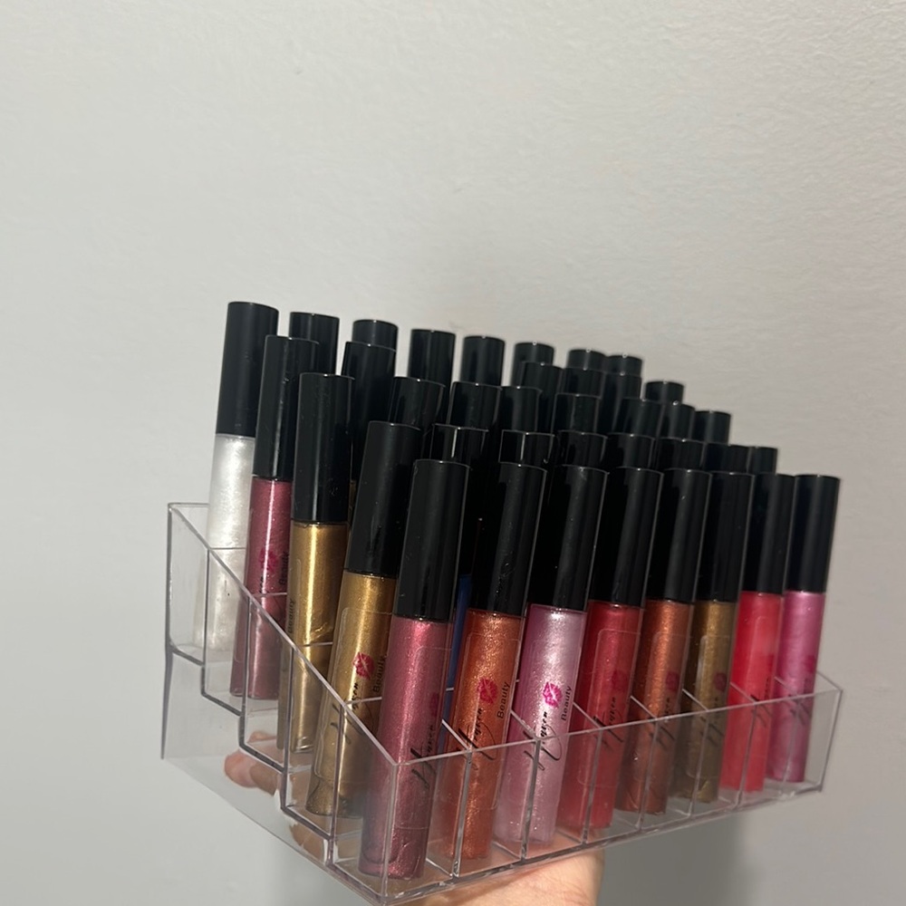 Pink and Brown Lip Balm Gloss Collection